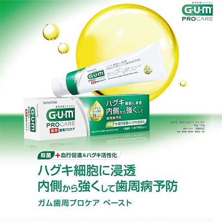 Зубная паста SUNSTAR Gum ProCare для профилактики болезней десен с витаминами En и B6, мята (90гр.)