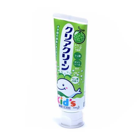 Зубная паста для детей с мягкими микрогранулами KAO "Clear Clean Grape" со вкусом дыни, 70 гр