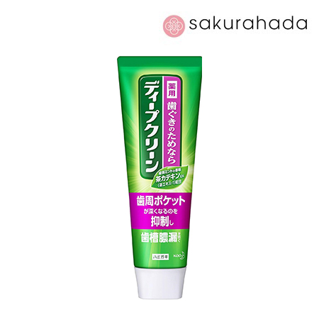 Зубная паста KAO Deep Clean Toothpaste, противовоспалительная, вкус зеленого чая и мяты (100 гр.)