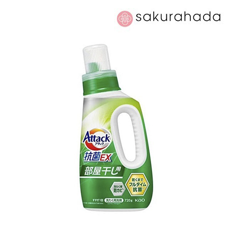 Средство для стирки КАО Attack Antibacterial EX с антибактериальным эффектом, аромат свежей зелени (720 гр.)