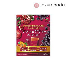 Смузи в желе Unimat Riken с гранатом и асаи (14 пак)