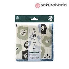Тряпочки для посуды и кухни KOKUBO Kayaori супервпитывающие, принт цветок (30x30 см, 1 шт.)
