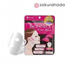 Маска S-LABO Face & Neck Care Mask для лица и шеи с церамидами и гиалуроновой кислотой (5 шт.)