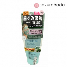 Крем-маска Tsururi для лица с белой глиной, коралловой пудрой и морскими водорослями (150гр.)