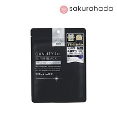 Маска для лица Quality First Derma Laser Super Black для сужения пор и сияния кожи (7 шт.)