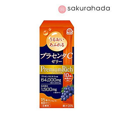 Коллагеновое желе Earth Collagen C Jelly Premium Rich с плацентой и витамином С, вкус винограда (15 стиков)