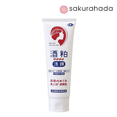 Пенка для умывания с ферментами японского саке AZUMA Tabibijin Sake Lees Mild Face Wash (120 г)