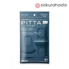 Многоразовая защитная маска PITTA MASK, размер M, цвет синий (3 шт.)