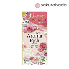 Парфюмированный кондиционер для белья LION "Soflan Aroma Rich  Diana", сменный блок (380 мл)